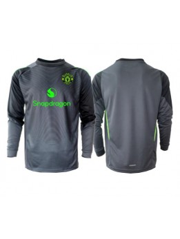 Muži Futbalové oblečenie Manchester United Brankarsky 2025-26 Dlhy Rukáv - Preč